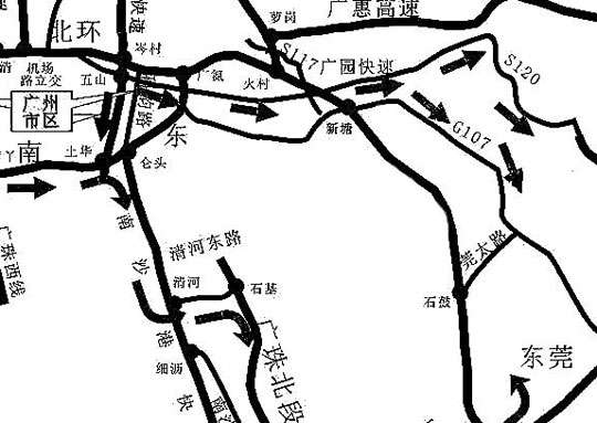 广深高速大修 广州到深圳开车需绕行(图)