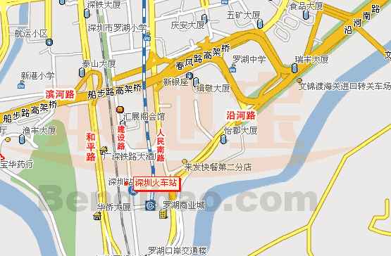 深圳火车站交通地图